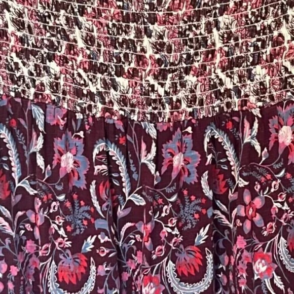 Lucky Brand Smocked Boho Flare Sleeve Shirt - Picture 8 of 9